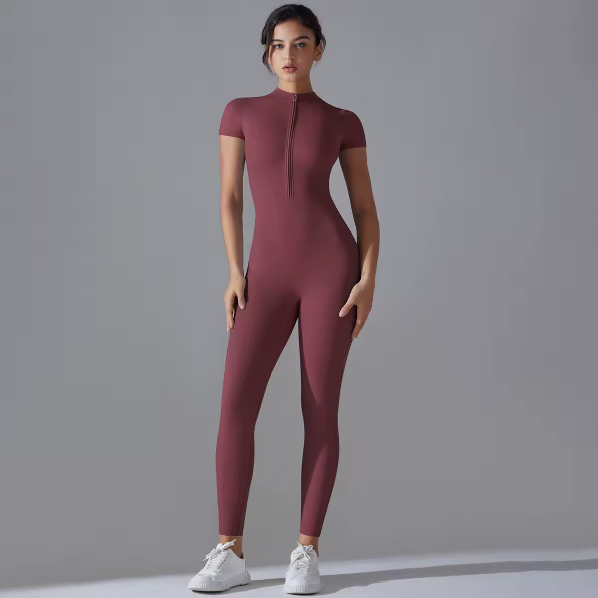 Velora CoreZip Bodysuit