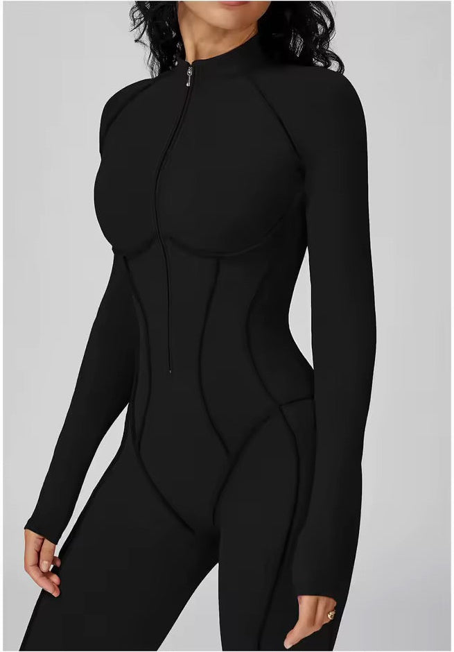 Luxe Contour Zip Jumpsuit