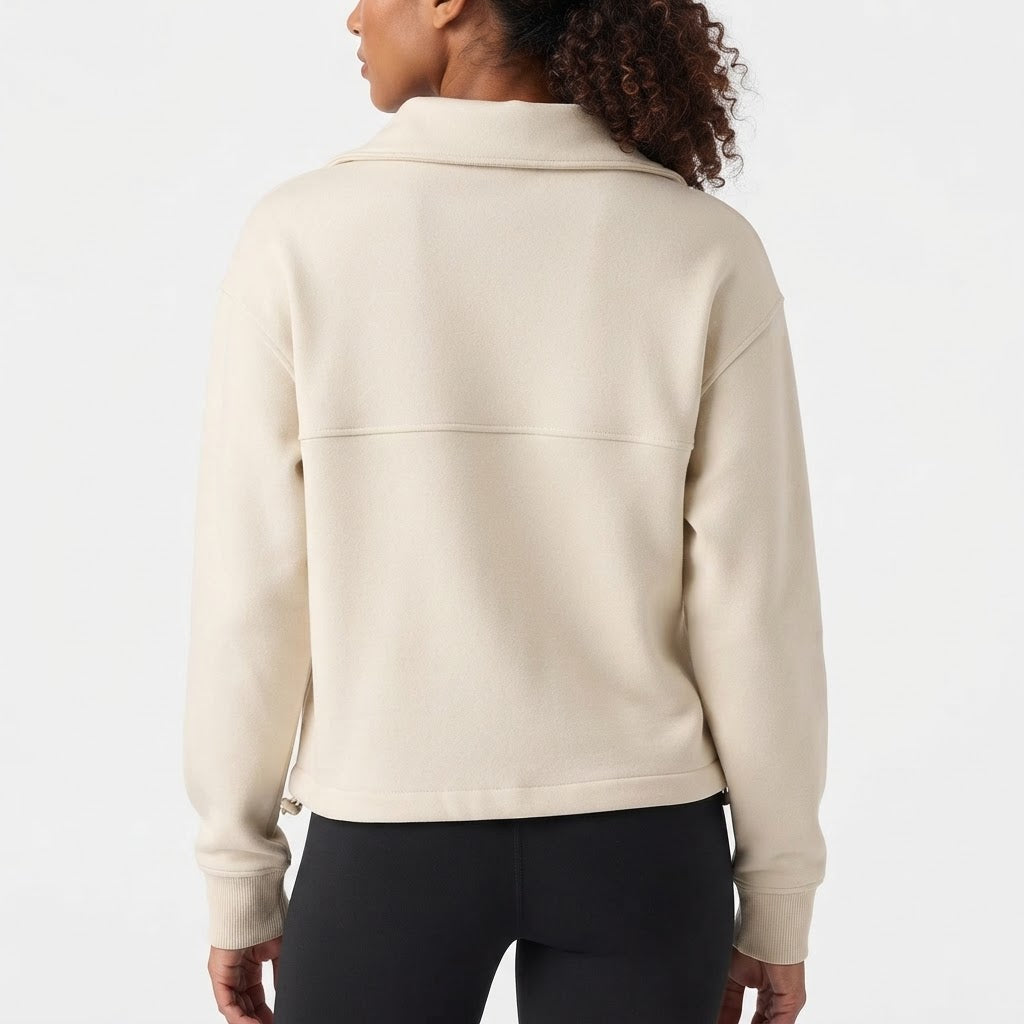 Velora Varelle™ Oversized Half-Zip Training Hoodie