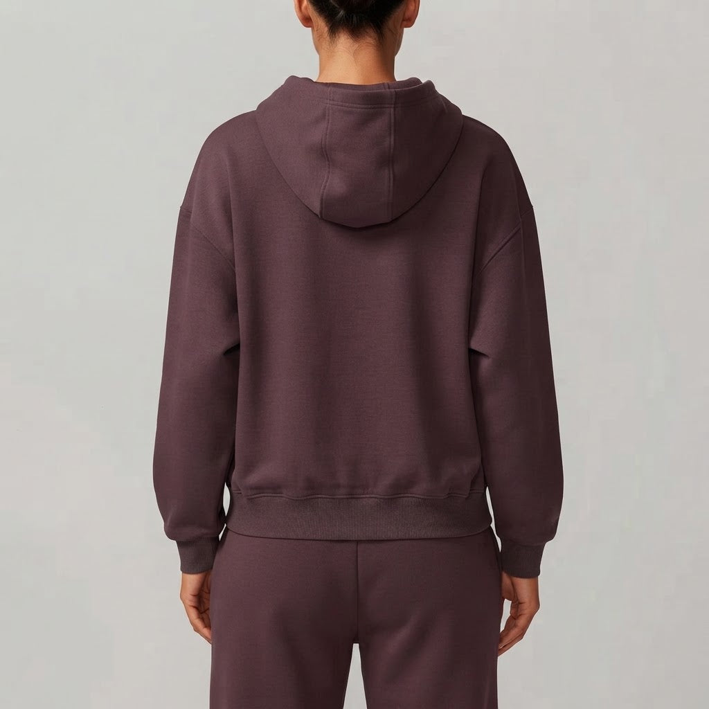 Velora Avessa™ Cotton Fleece Relaxed Hoodie