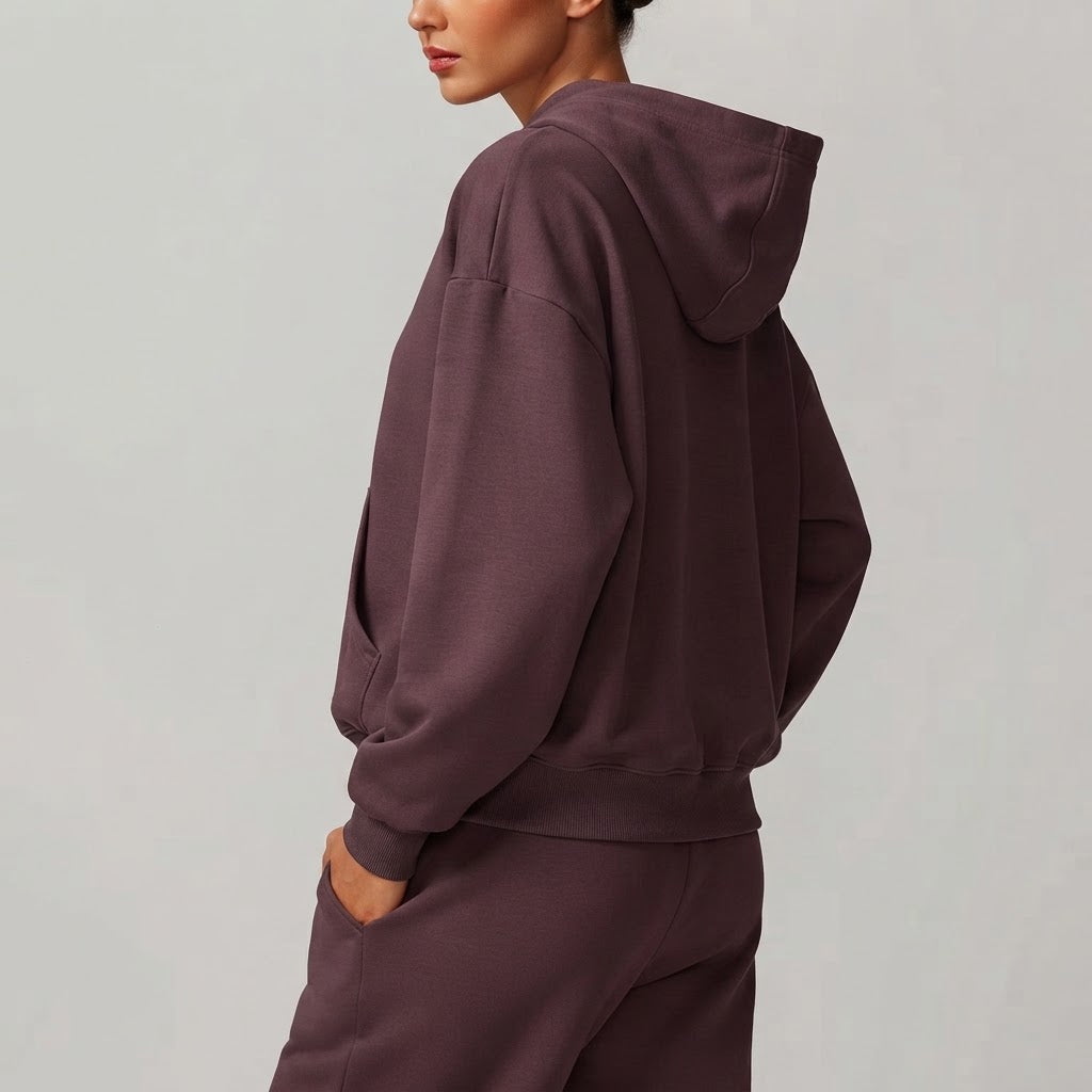 Velora Avessa™ Cotton Fleece Relaxed Hoodie