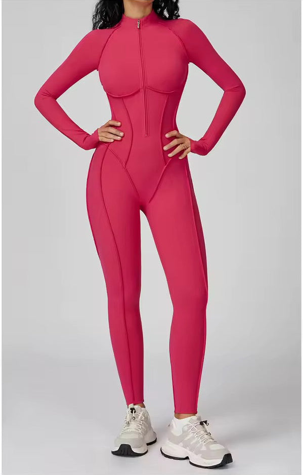 Luxe Contour Zip Jumpsuit