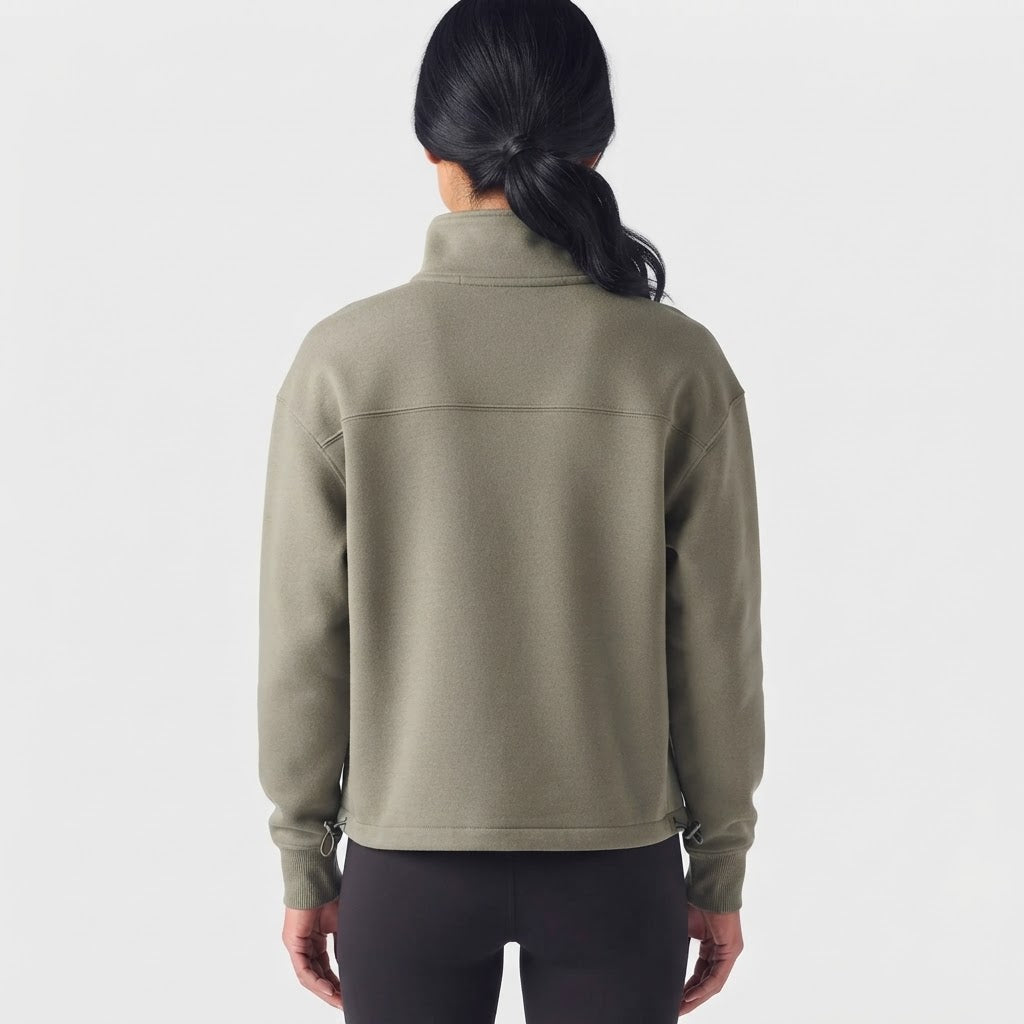 Velora Varelle™ Oversized Half-Zip Training Hoodie