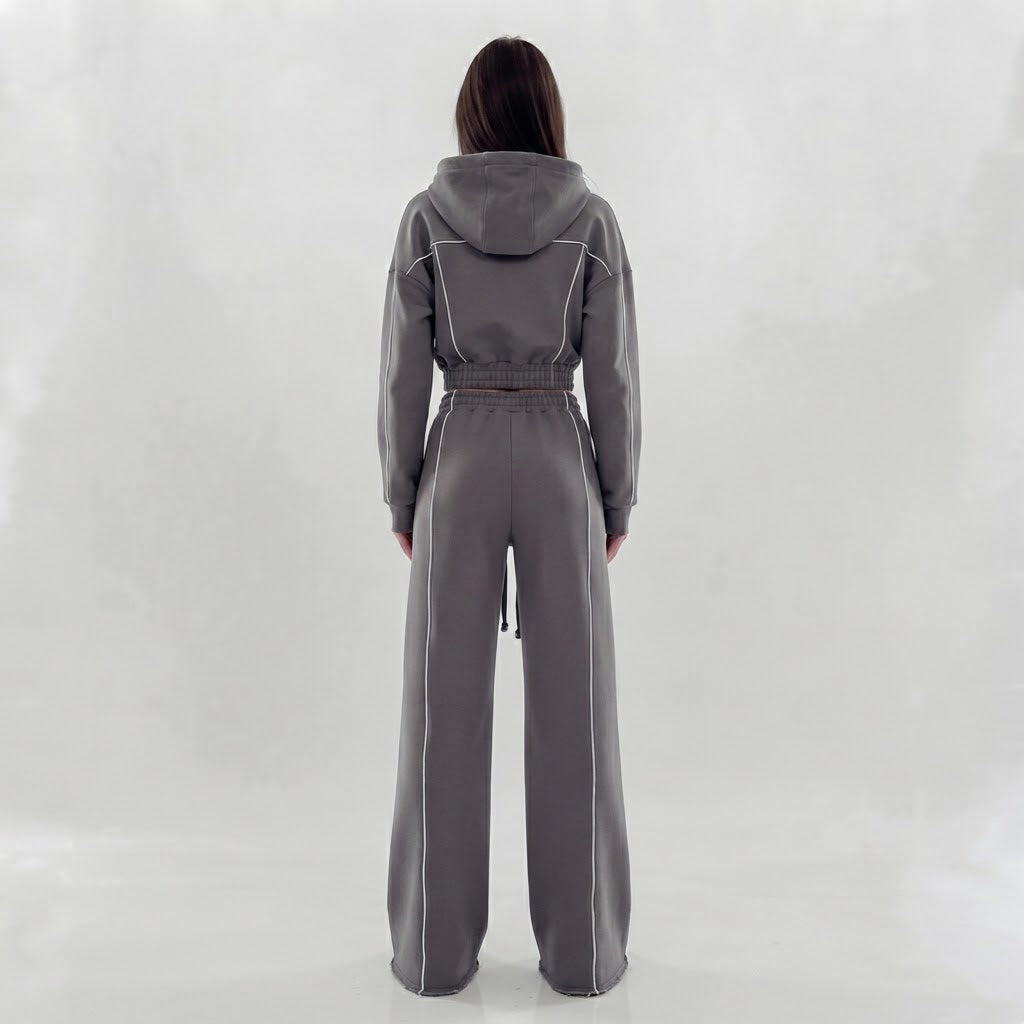 Velora Ravelle™ Zip-Up Hoodie & Straight-Leg 2-Piece Set