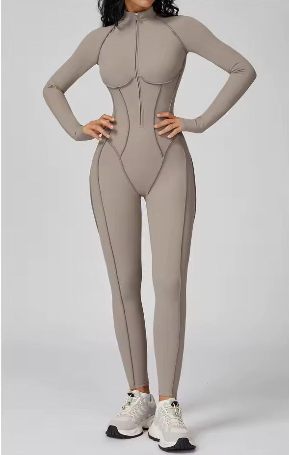 Luxe Contour Zip Jumpsuit