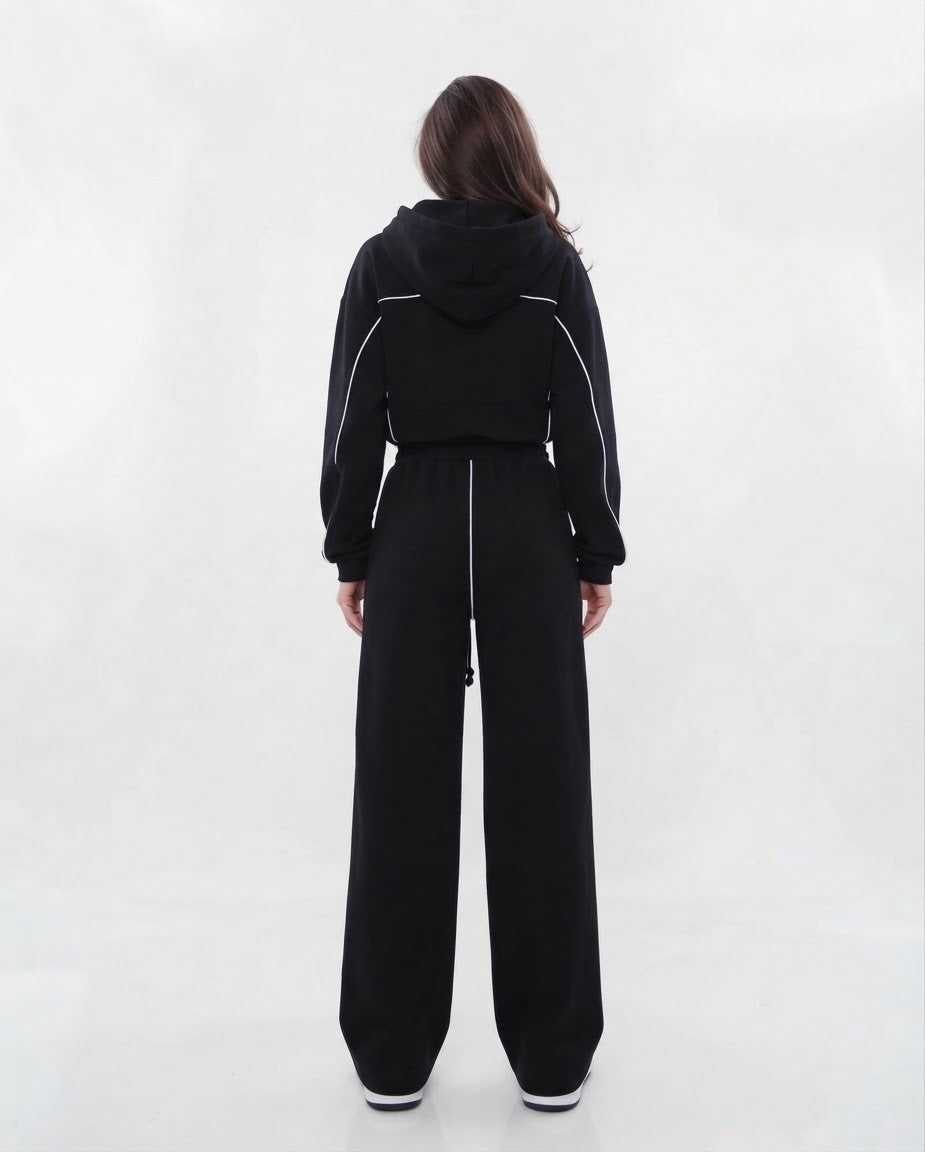 Velora Ravelle™ Zip-Up Hoodie & Straight-Leg 2-Piece Set