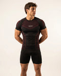 Spider-Sense Men’s Compression Fitness Shirt | Superhero Athletic Base Layer |Red Wine