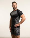Spider-Sense Men’s Compression Fitness Shirt | Superhero Athletic Base Layer |Black