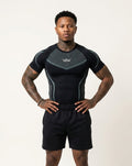 Spider-Sense Men’s Compression Fitness Shirt | Superhero Athletic Base Layer |Teal Blue