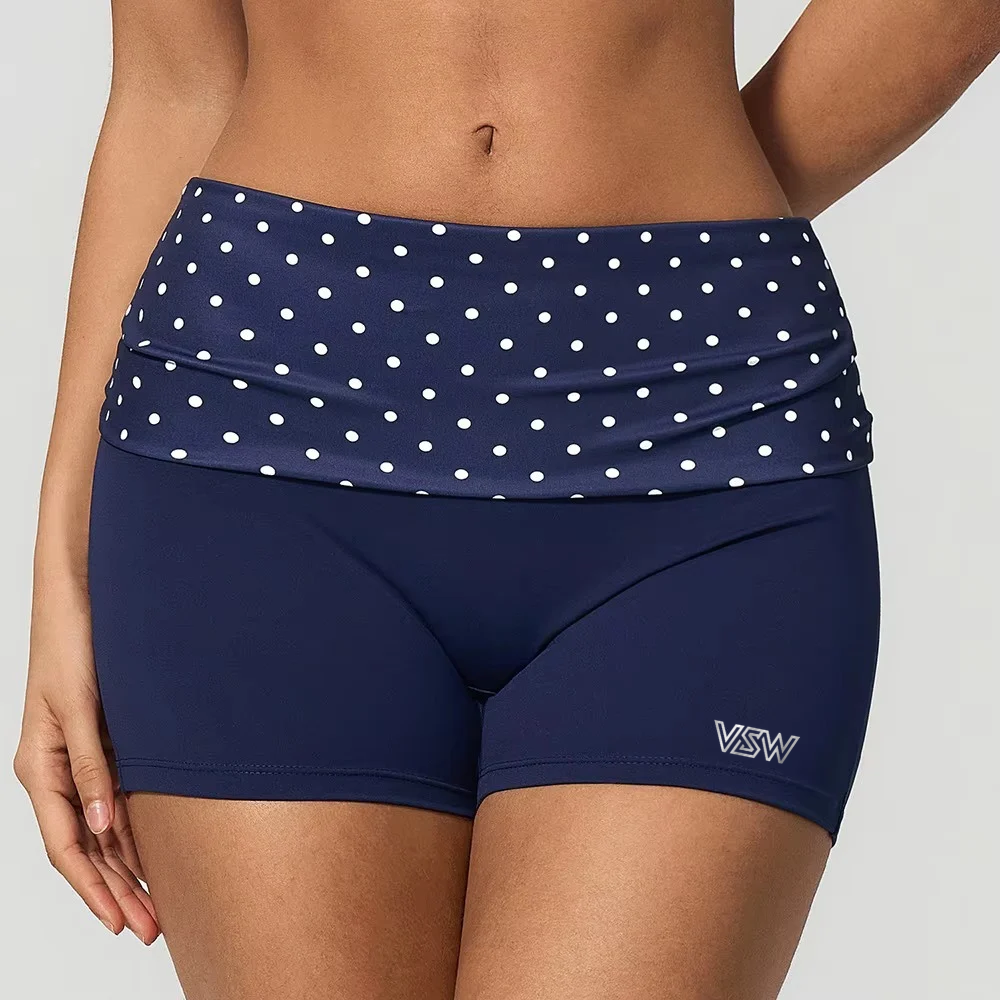 Velora Zarelle™ Polka Dot High-Waist Performance Shorts