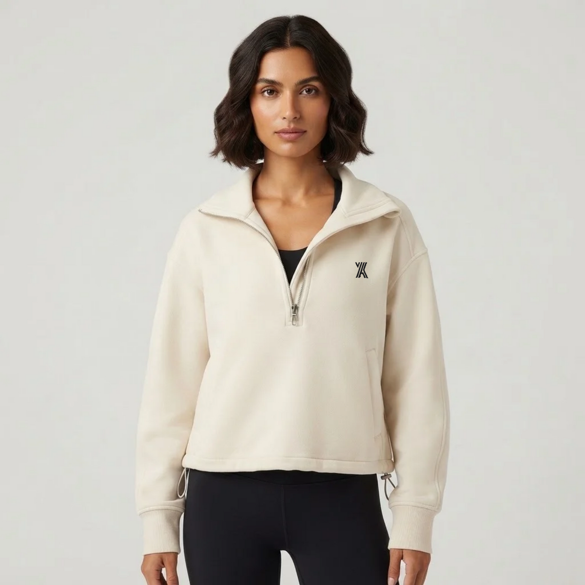 Velora Varelle™ Oversized Half-Zip Training Hoodie