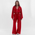 Velora Ravelle™ Zip-Up Hoodie & Straight-Leg 2-Piece Set