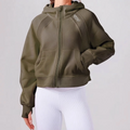 Velora Norelle™ Fleece Full-Zip Hooded Workout Jacket