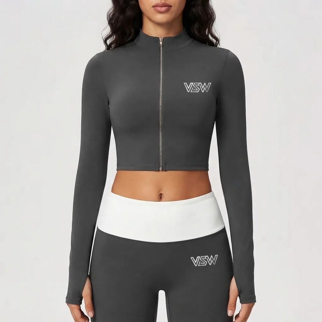 Velora Elvara™ Zip-Up Long Sleeve Workout Top