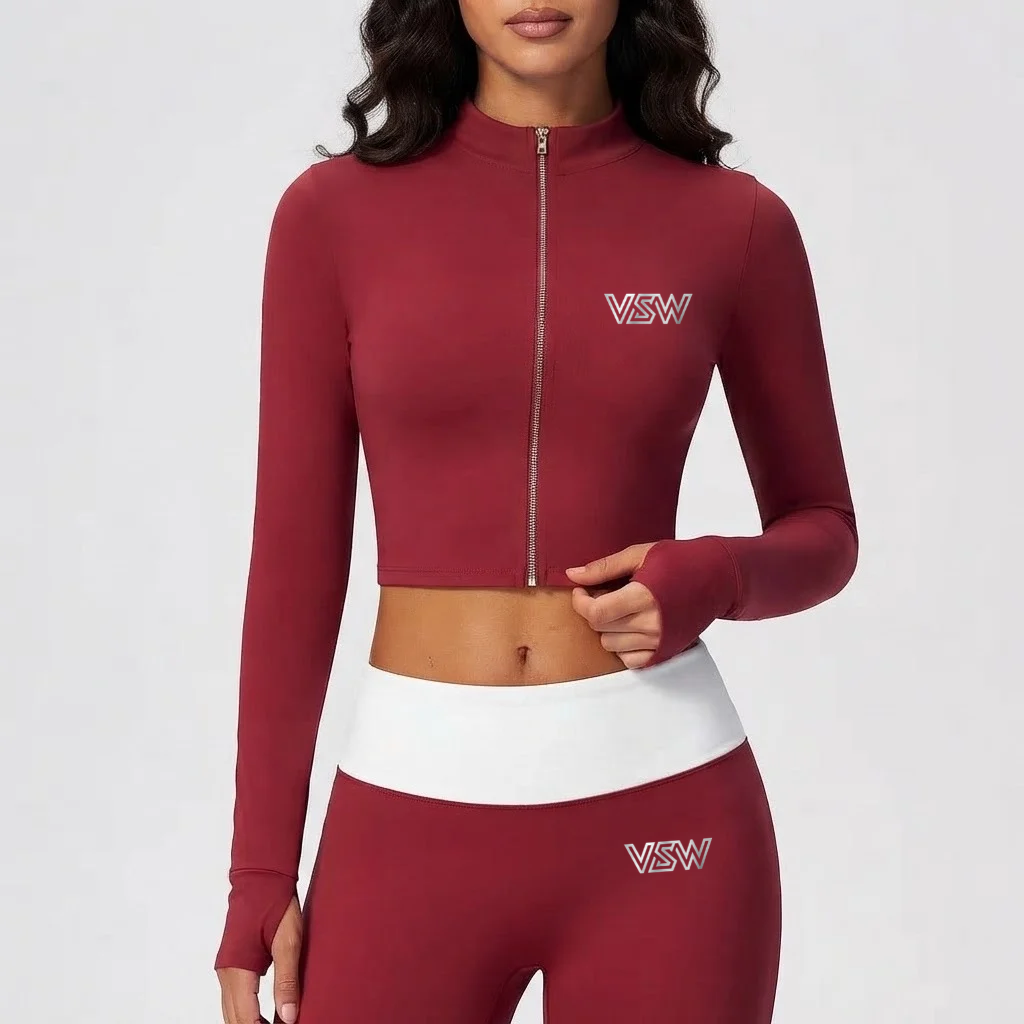 Velora Elvara™ Zip-Up Long Sleeve Workout Top