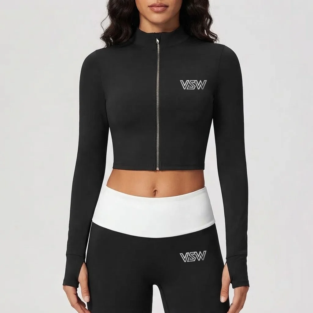Velora Elvara™ Zip-Up Long Sleeve Workout Top