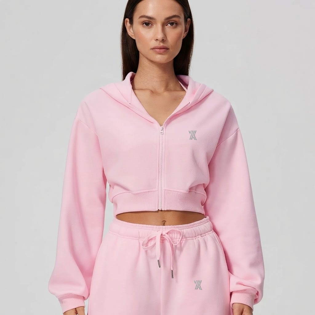 Velora Norielle™ Relaxed Zip-Up Workout Hoodie