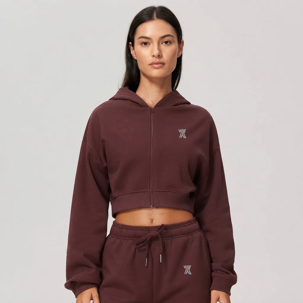 Velora Norielle™ Relaxed Zip-Up Workout Hoodie