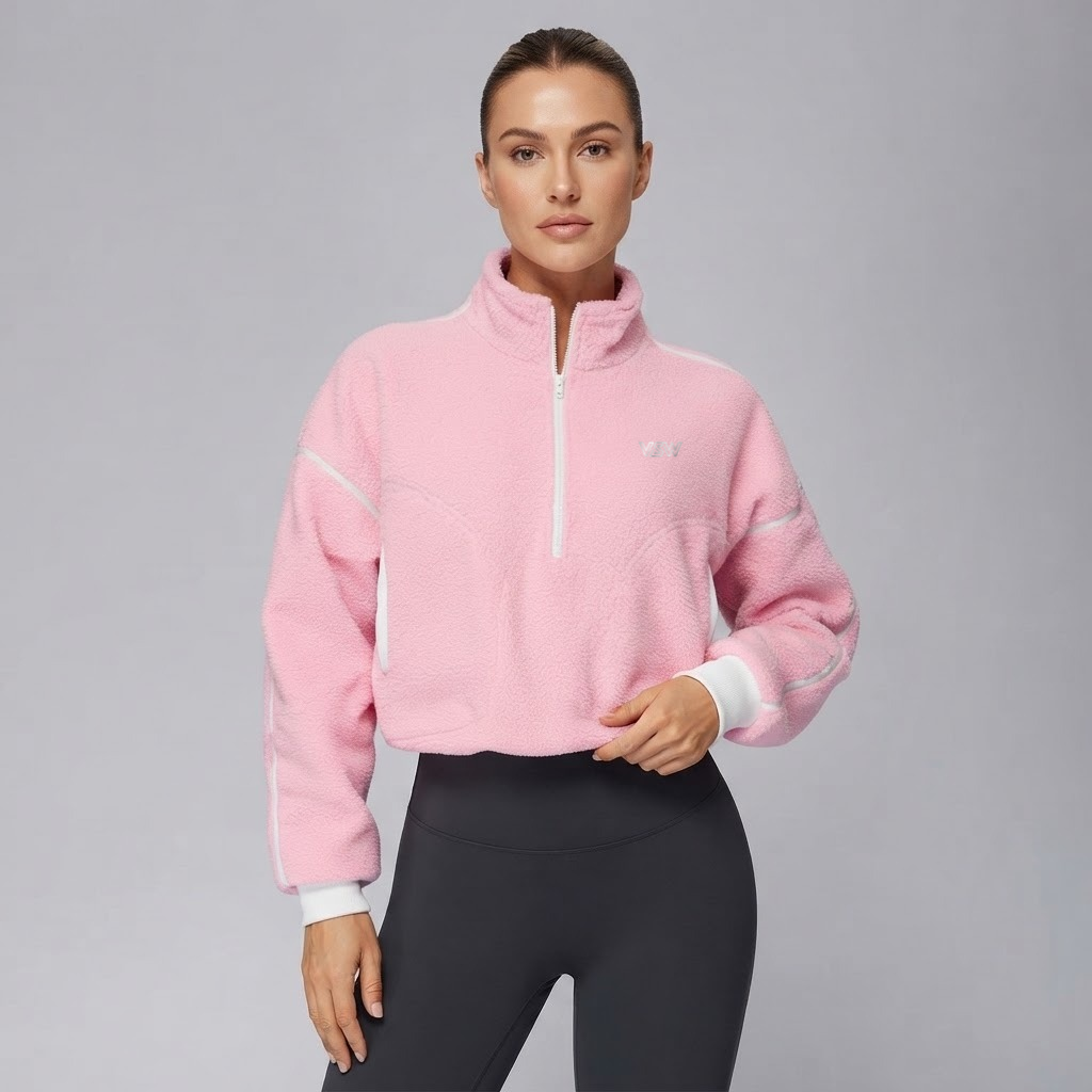 Velora Seravelle™ Warm Fleece-Lined Zip-Up Jacket