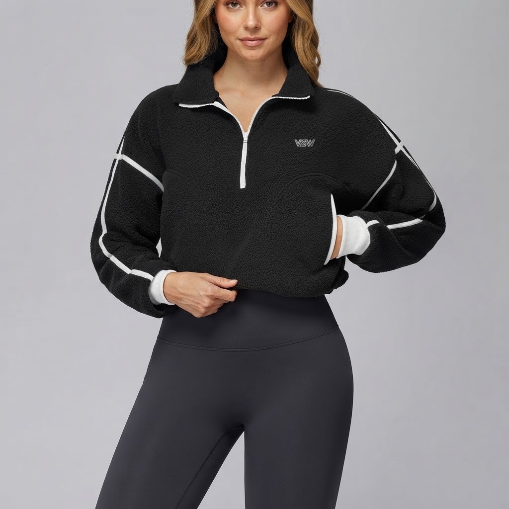 Velora Seravelle™ Warm Fleece-Lined Zip-Up Jacket