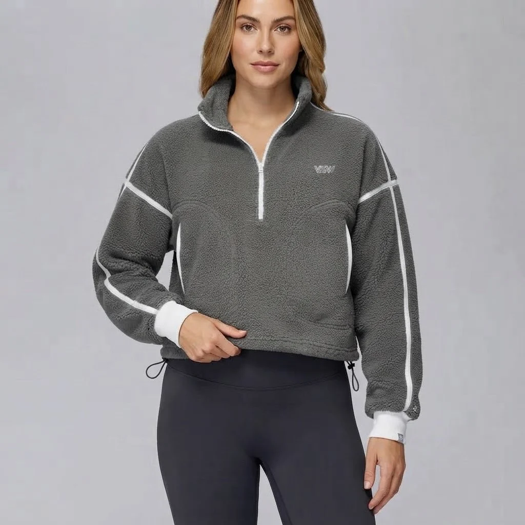 Velora Seravelle™ Warm Fleece-Lined Zip-Up Jacket