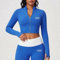 Velora Elvara™ Zip-Up Long Sleeve Workout Top