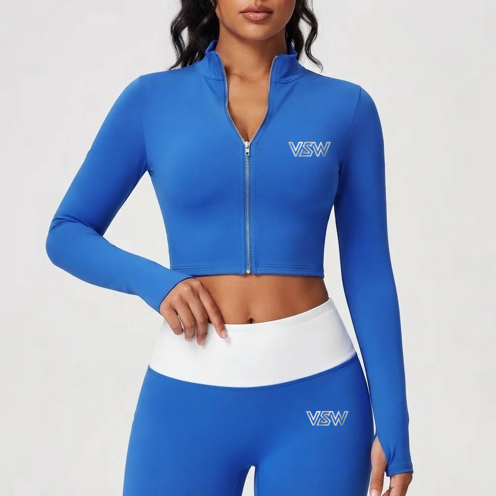 Velora Elvara™ Zip-Up Long Sleeve Workout Top