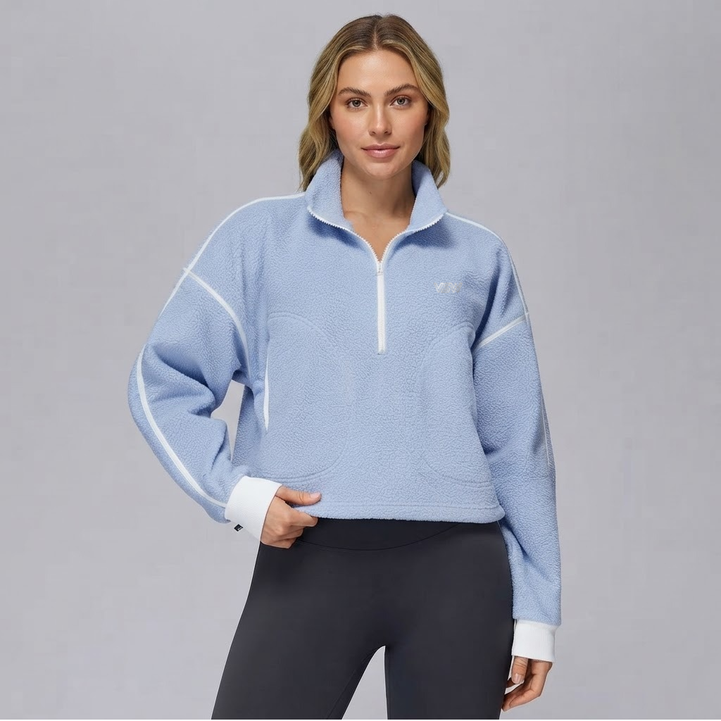 Velora Seravelle™ Warm Fleece-Lined Zip-Up Jacket