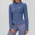 Velora Avielle™ Plush Slim-Fit Hooded Sports Jacket