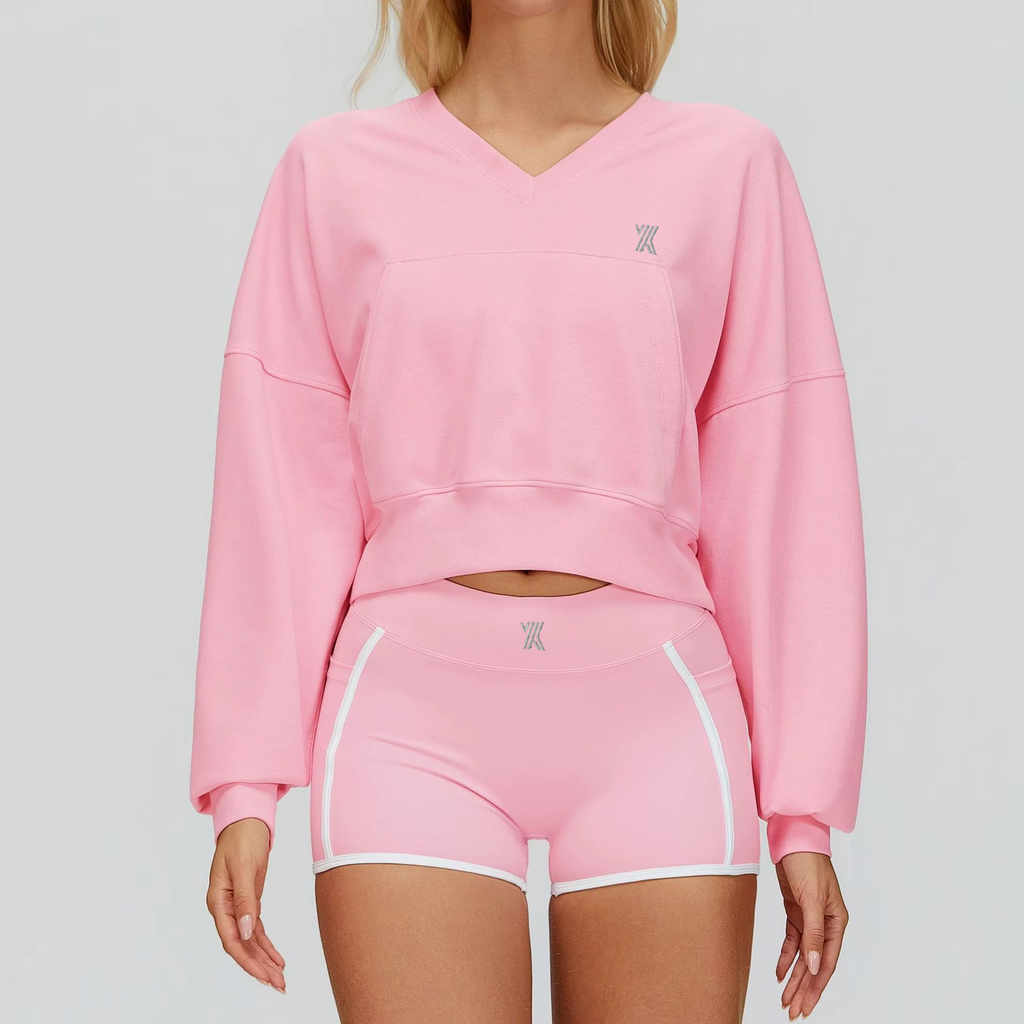Velora Marielle™ Warm V-Neck Hooded Pullover