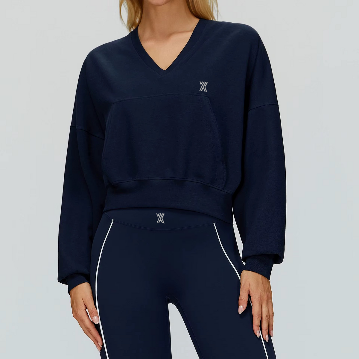Velora Marielle™ Warm V-Neck Hooded Pullover