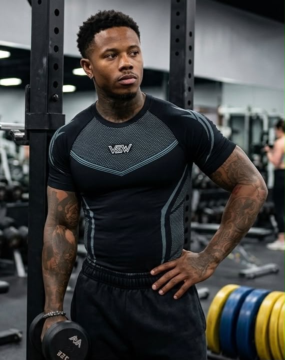 Spider-Sense Men’s Compression Fitness Shirt | Superhero Athletic Base Layer |Teal Blue